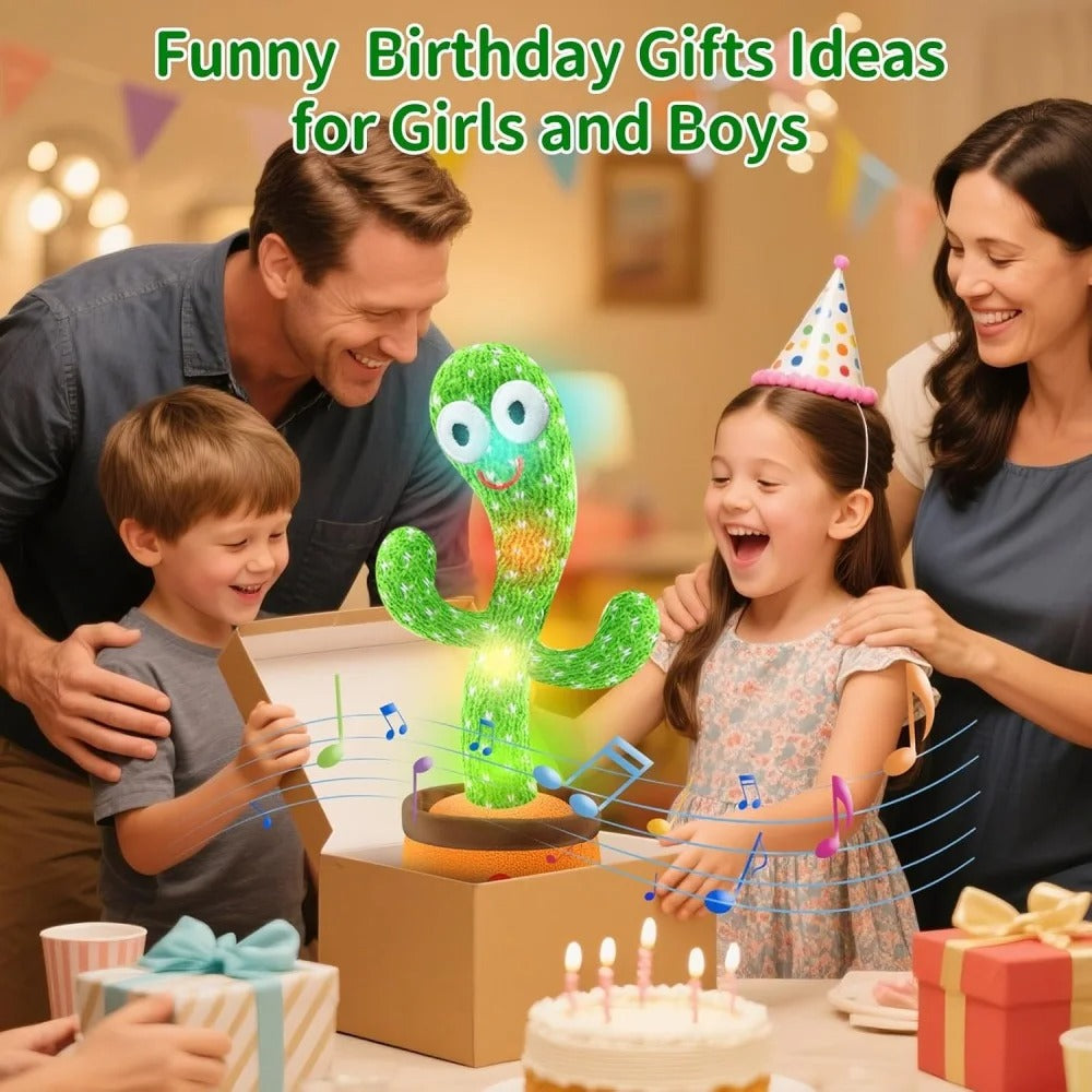 Dancing Talking Cactus Toy for Kids – Funny Sunny Electronic Plush Cactus, Talking & Singing Toy, Perfect Xmas Gift & Home Decoration