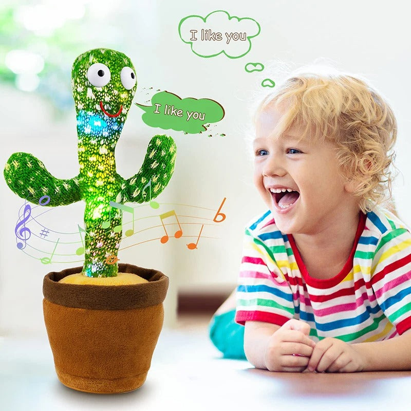 Dancing Talking Cactus Toy for Kids – Funny Sunny Electronic Plush Cactus, Talking & Singing Toy, Perfect Xmas Gift & Home Decoration